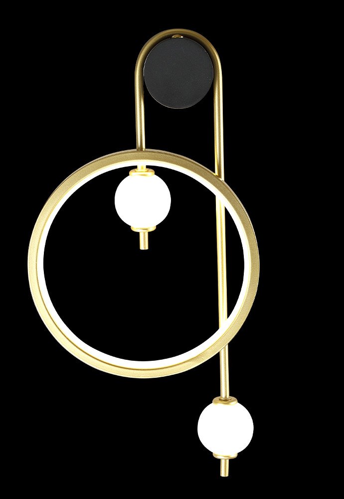 RODRIGO AP20W LED BLACK/GOLD Настенное бра Crystal Lux Rodrigo RODRIGO AP20W LED BLACK/GOLD