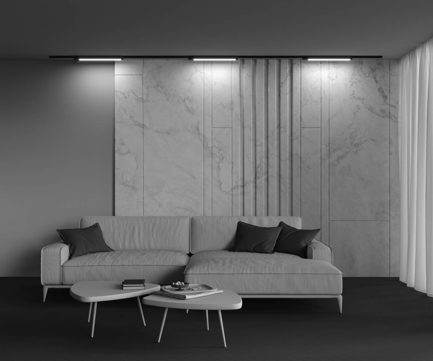 Трековый светильник Maytoni Basis Unity TR000-1-24W4K-B