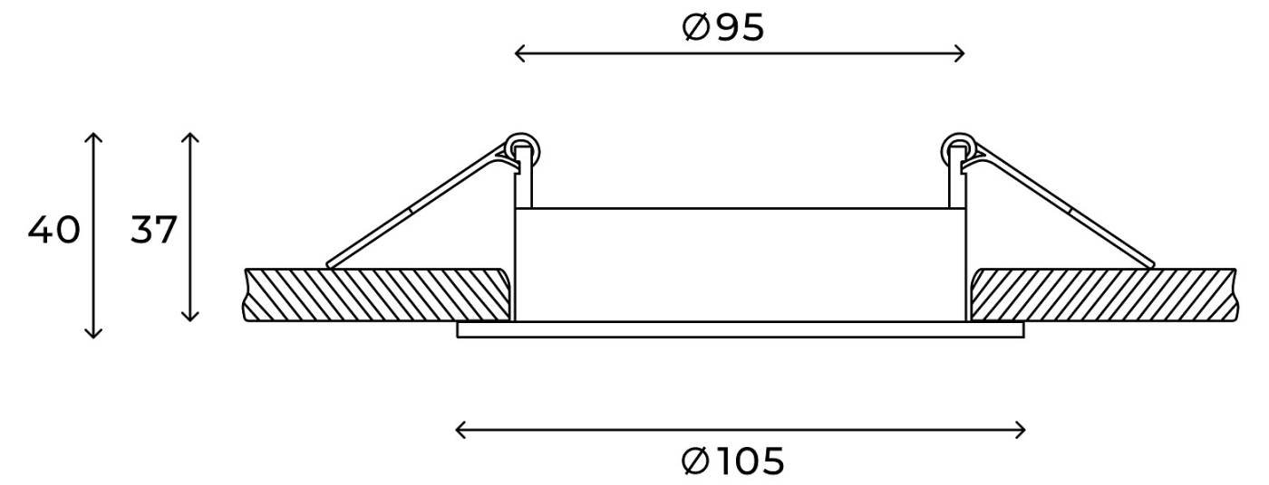 Встраиваемый светильник CORE Hesby Lighting HSBL_0229