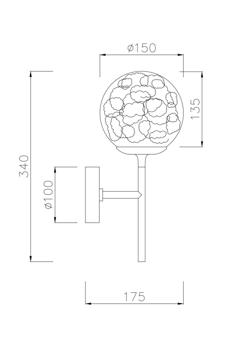 MOD061WL-01BS Настенное бра Maytoni Ligero MOD061WL-01BS