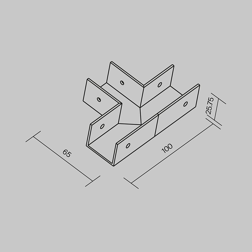 Коннектор T-образный для профиля Elasity IP Maytoni IP O-TR001-TC