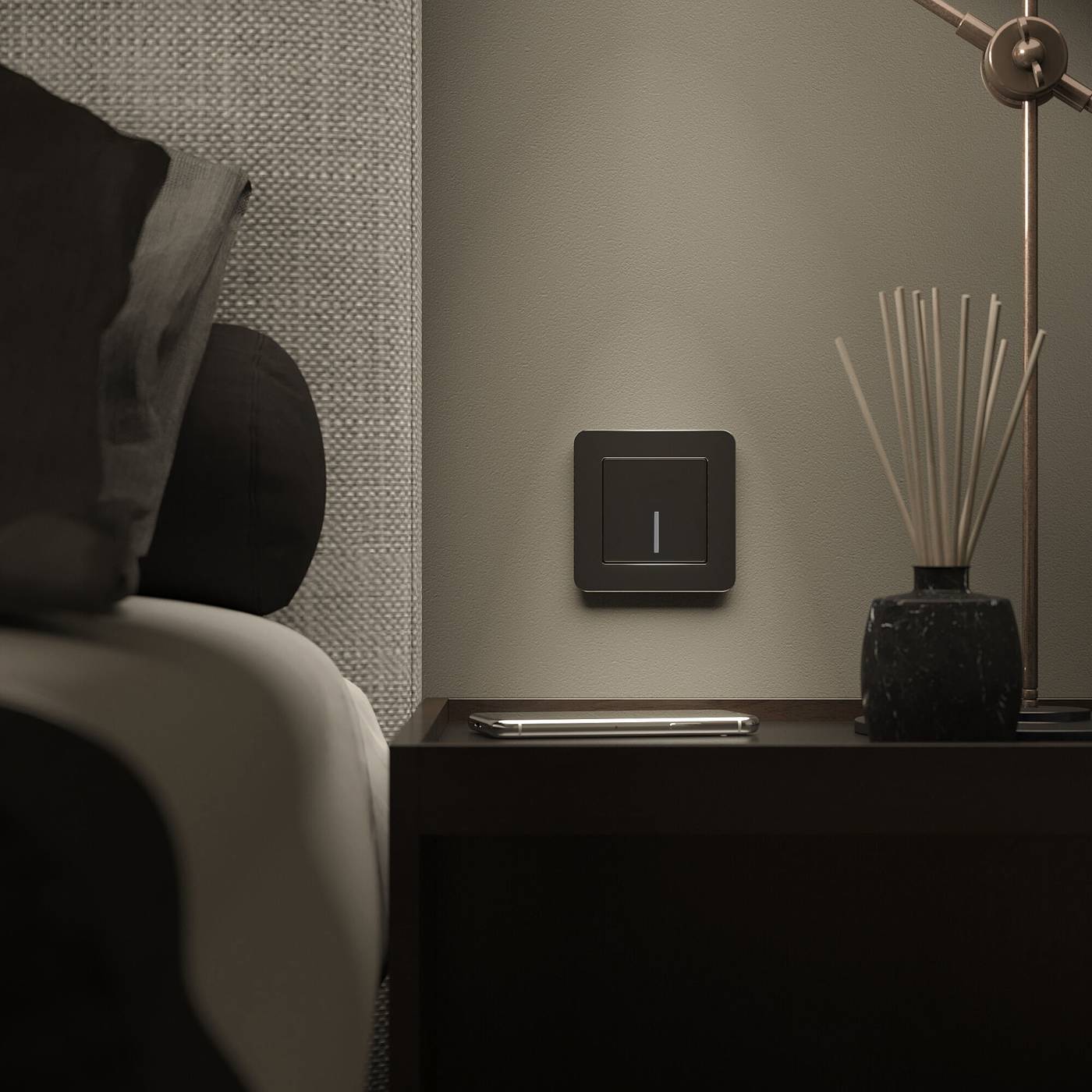 Рамка Werkel Platinum черный алюминий W0012608/ Рамка на 1 пост Platinum (черный алюминий)