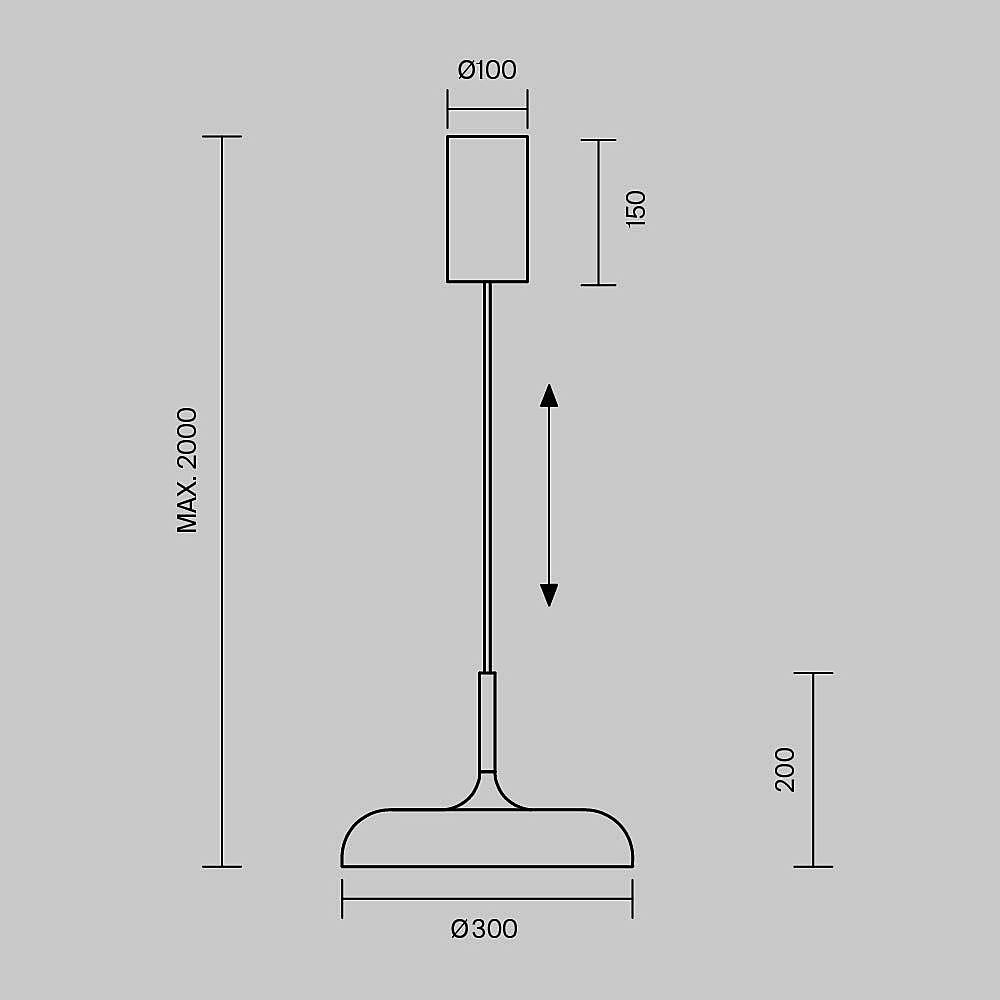 Светильник подвесной Maytoni Gerhard MOD189PL-L30B3K