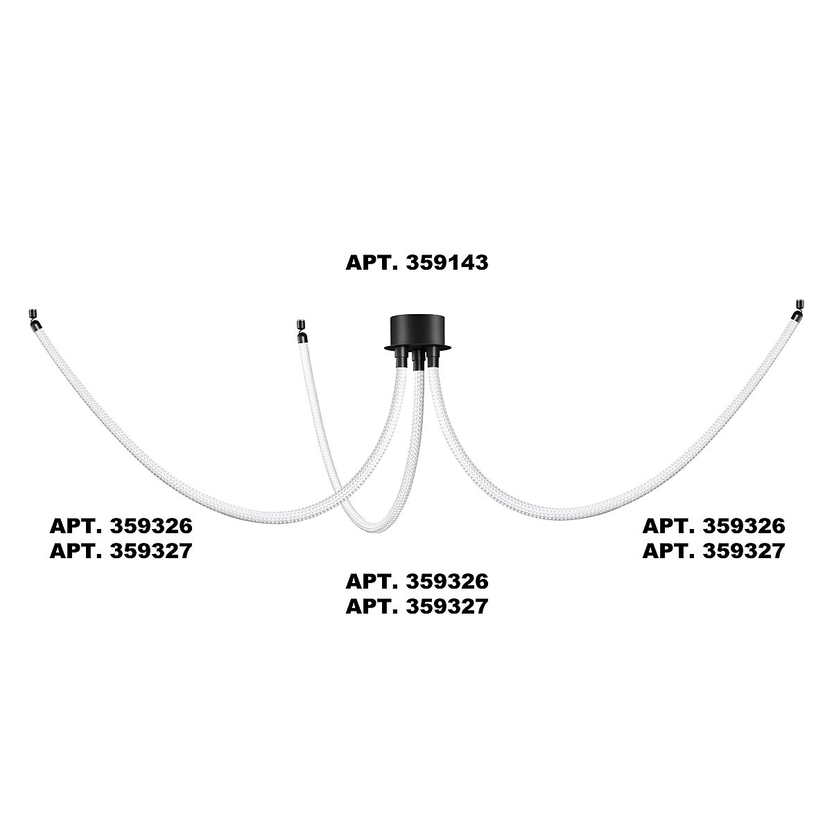 359327 Светодиодный шнур Novotech Ramo 359327