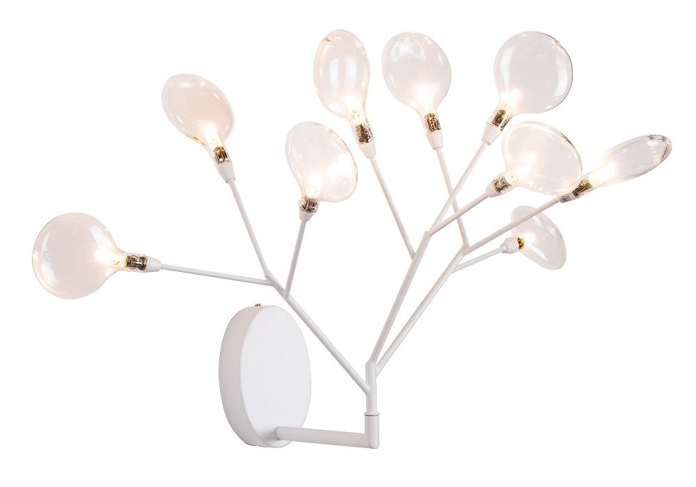 EVITA AP9 WHITE/TRANSPARENT Настенное бра Crystal Lux Evita EVITA AP9 WHITE/TRANSPARENT