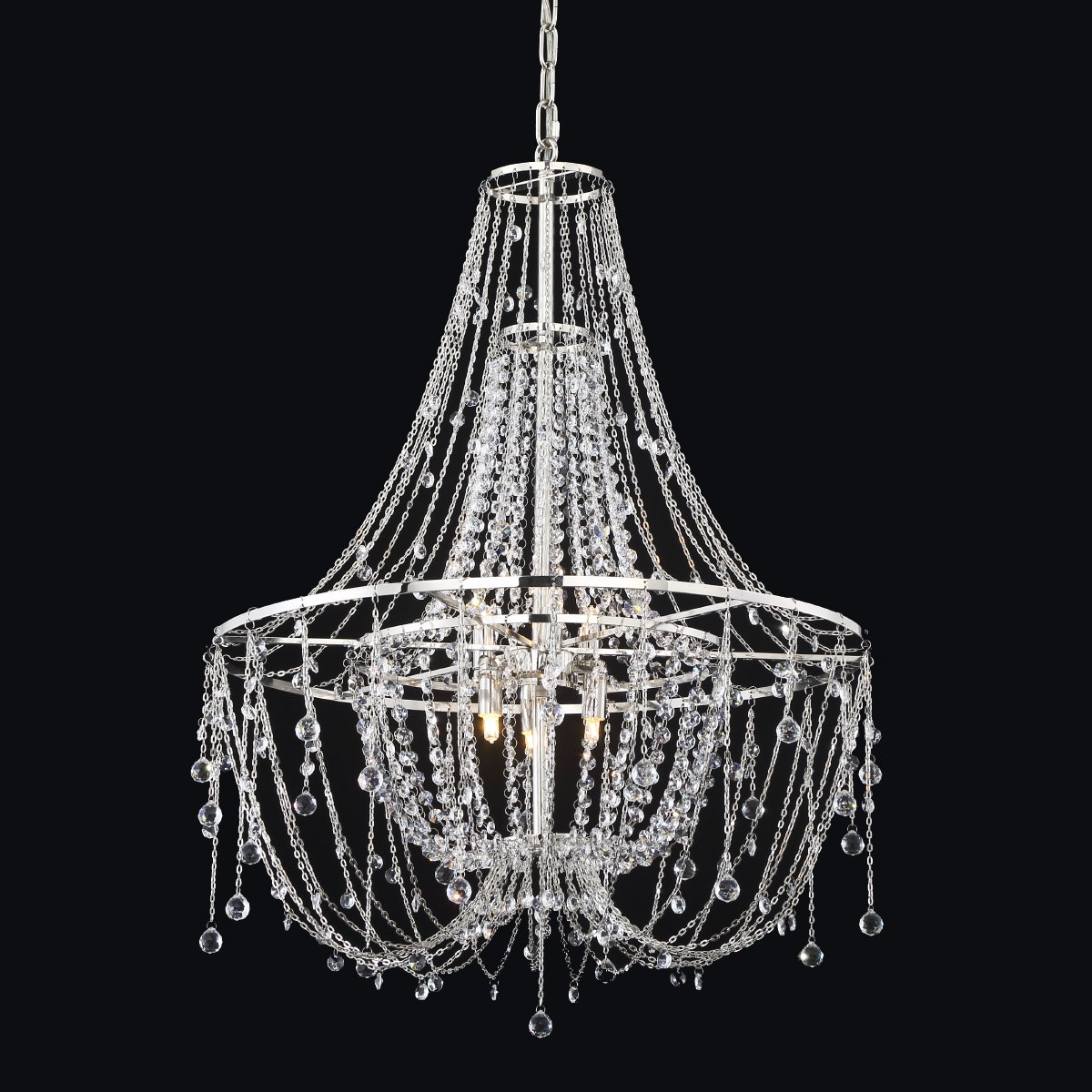P168288M chrome Подвесная люстра Delight Collection P168288 P168288M chrome