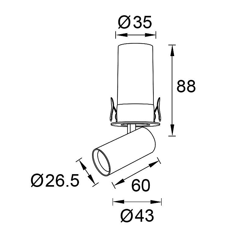 Встраиваемый светильник Mantra Garda 9140