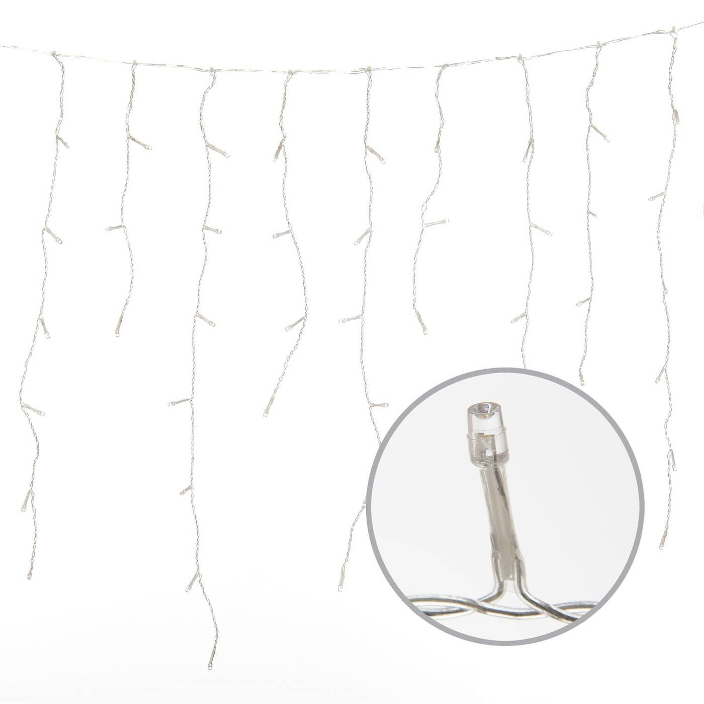 ULD-B25006-440/TTK WARMWHITE-WHITE IP44 Бахрома светодиодная с эффектом мерцания, 25м Uniel ULD-B25006-440/TTK WARMWHITE-WHITE IP44