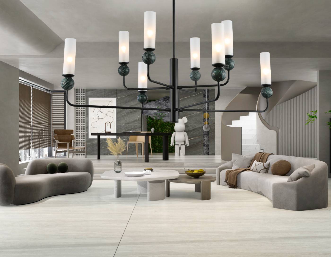 Люстра на штанге Ceramo Modern Ambrella LH53275