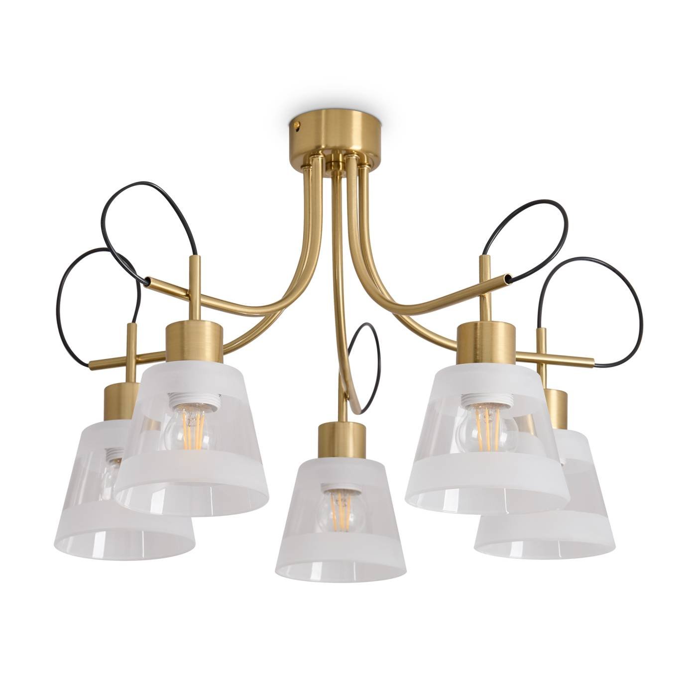 FR5522PL-05BS Потолочная люстра Карамель / Caramel Freya FR5522PL-05BS