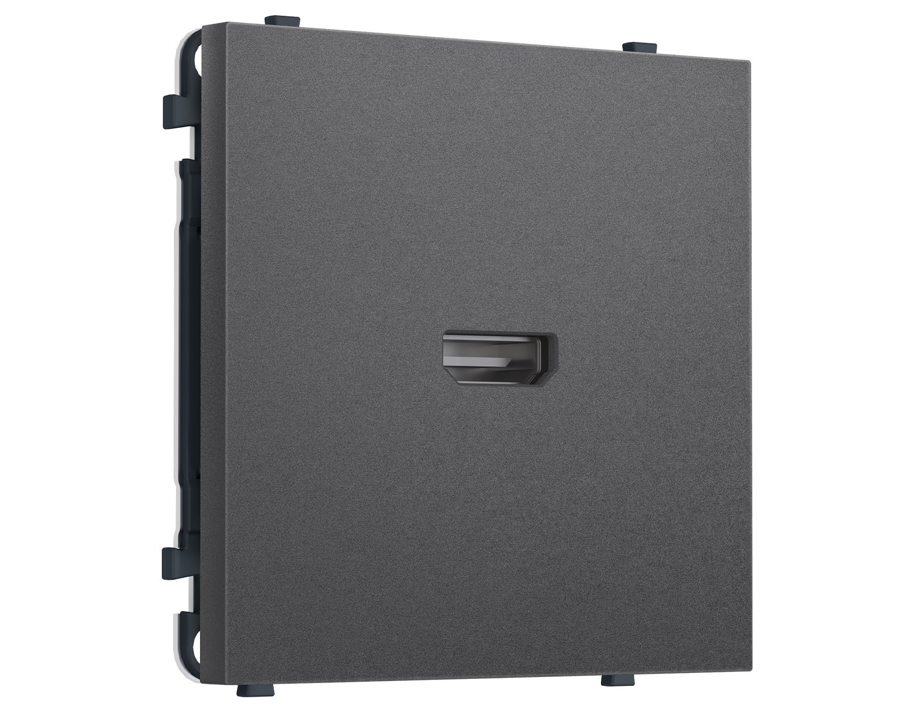 MS664030 MS664030 Комплект механизма розетки HDMI 2.1 SIGMA Антрацит серый 30V/900MS 4K-120HZ 8K-60Hz QUANT PRO (SP6640, PR223)