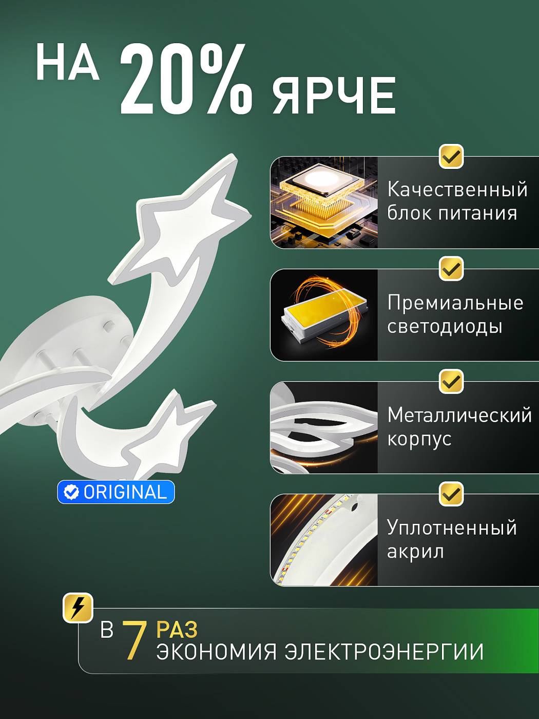 LED LAMPS 85010 Потолочная люстра Natali Kovaltseva Star Ii LED LAMPS 85010