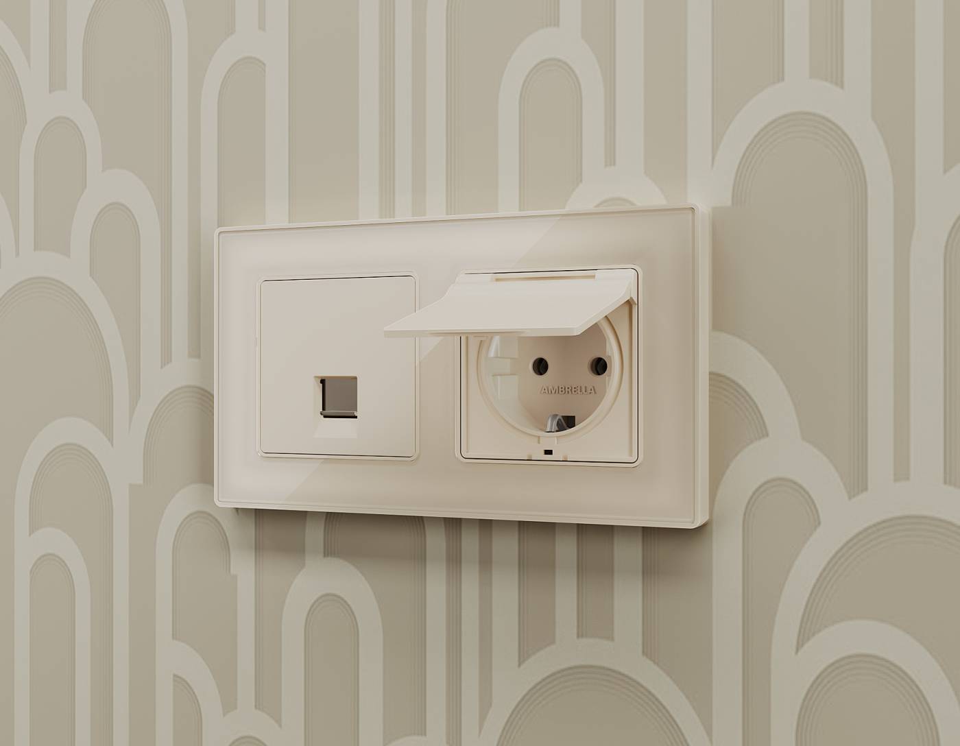Розетка Ambrella Volt ALFA MA328010