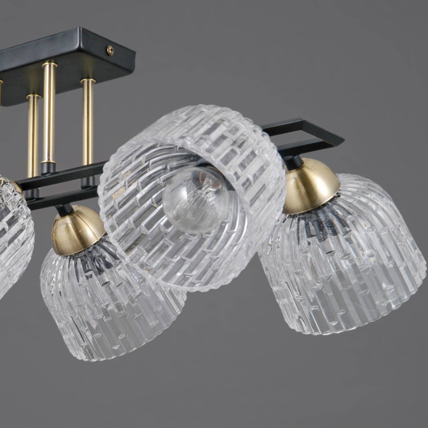 Потолочная люстра ILLUMICO IL0794-6SQ-25BKAB ELITE
