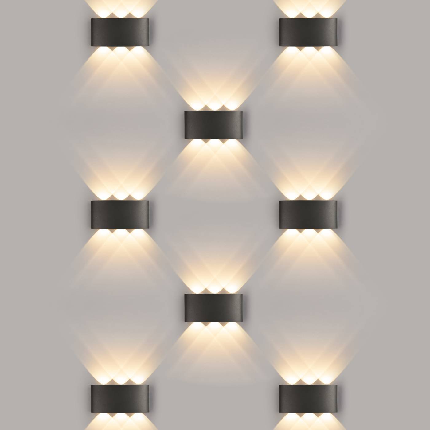 Уличный настенный светильник Elektrostandard Twinky 1551 TECHNO LED TWINKY TRIO черный