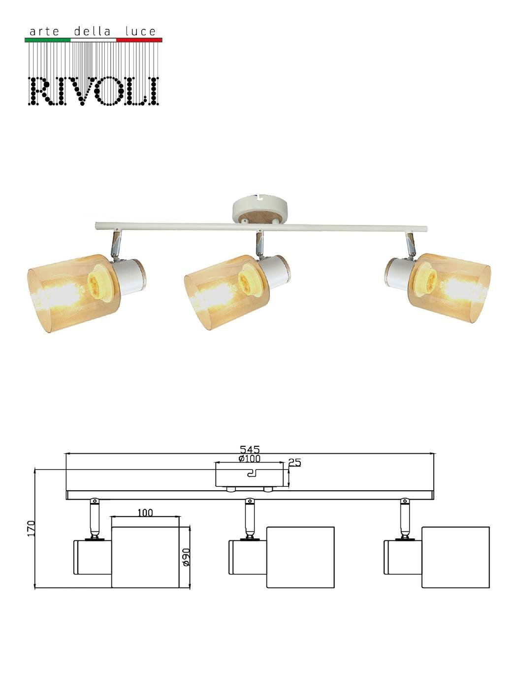 7057-703 Светильник спот Rivoli Jamilly 7057-703