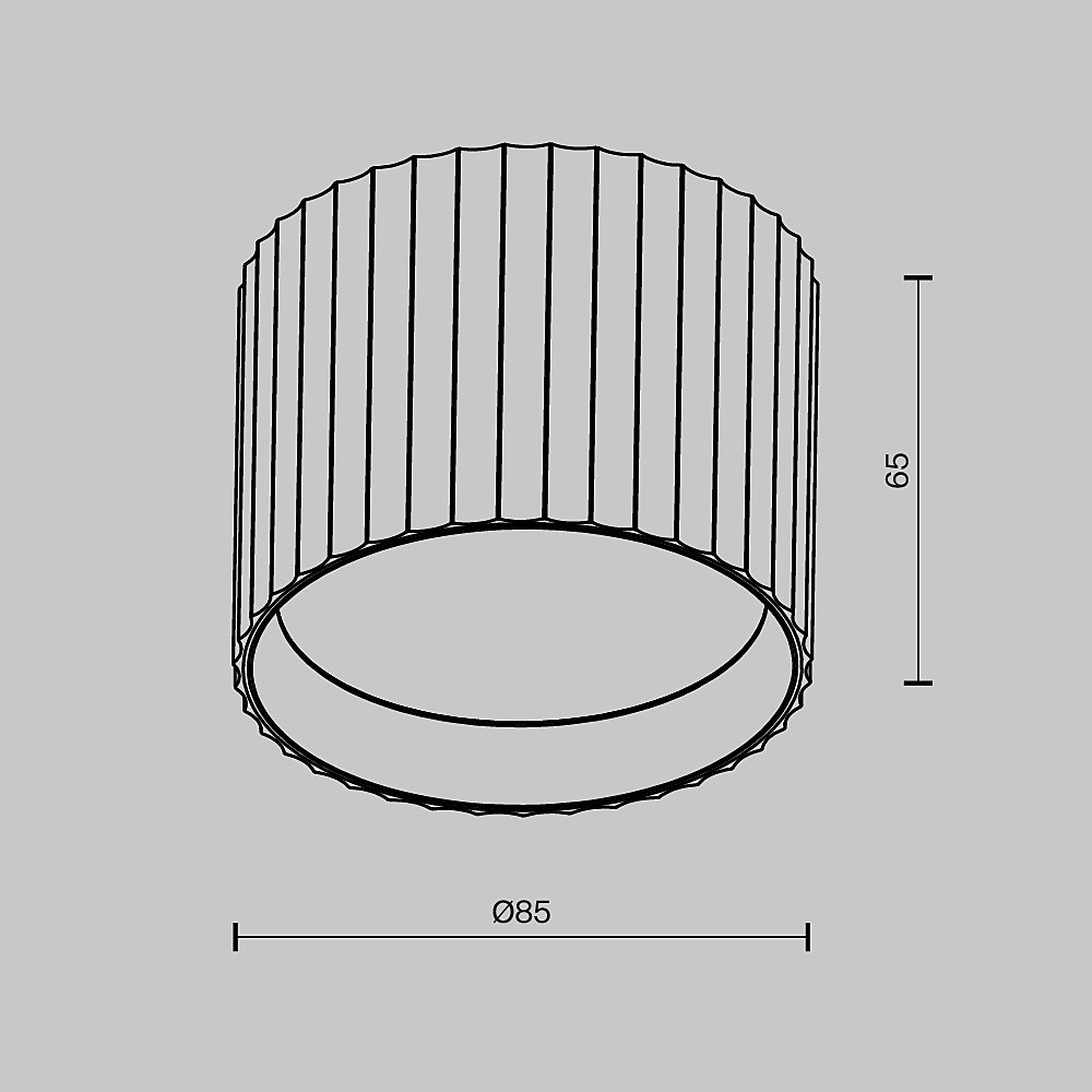 Накладной светильник Maytoni Calipso C106CL-GX53-B