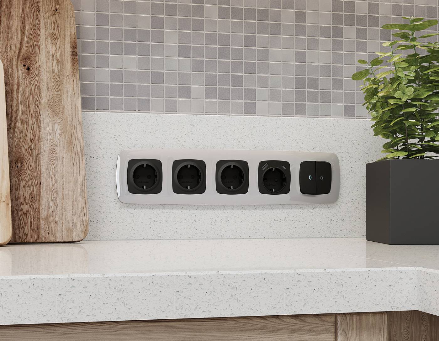 OP8100 Накладка на механизм Ambrella Volt OMEGA OP8100