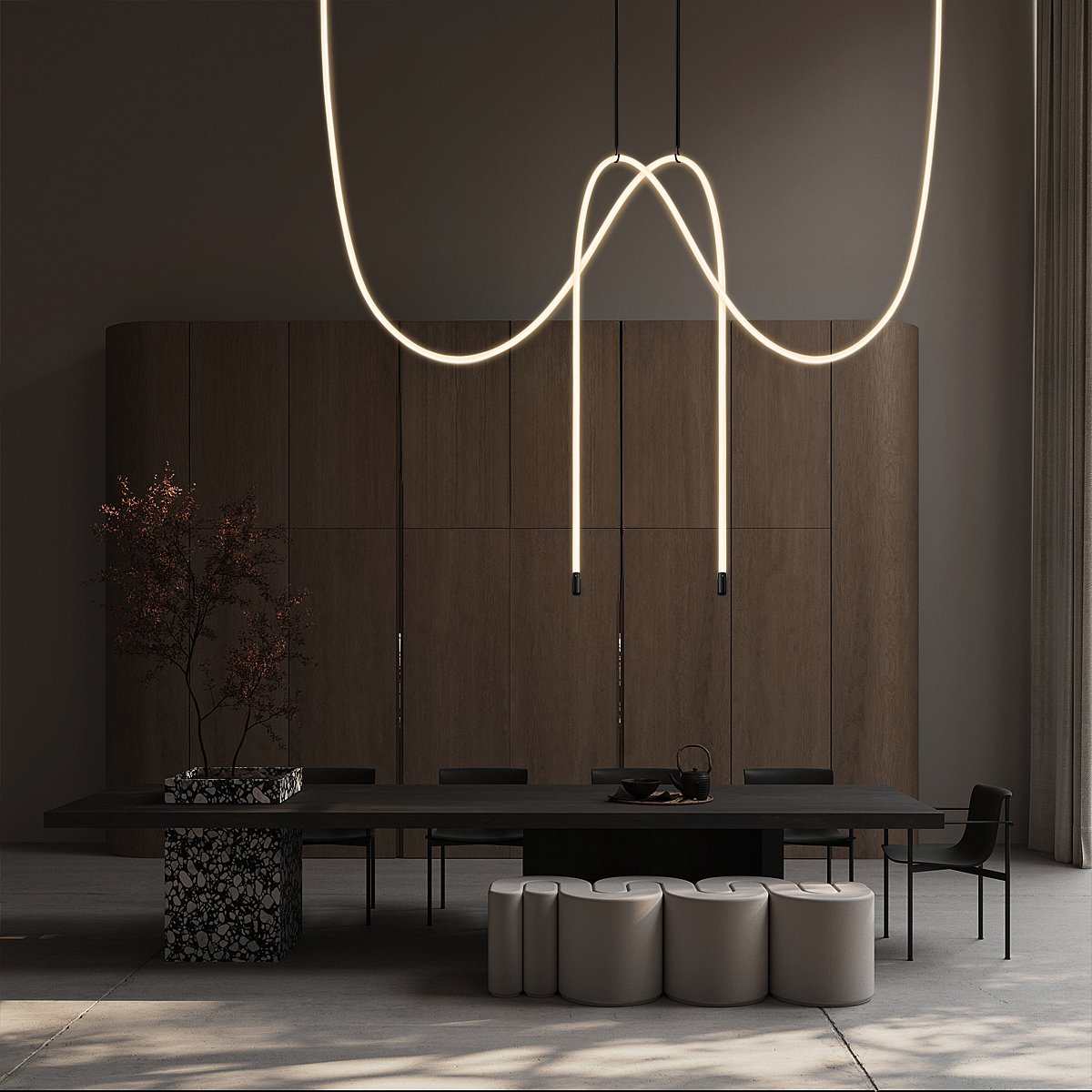 Светильник потолочный Loft It Thread 10388C Brass