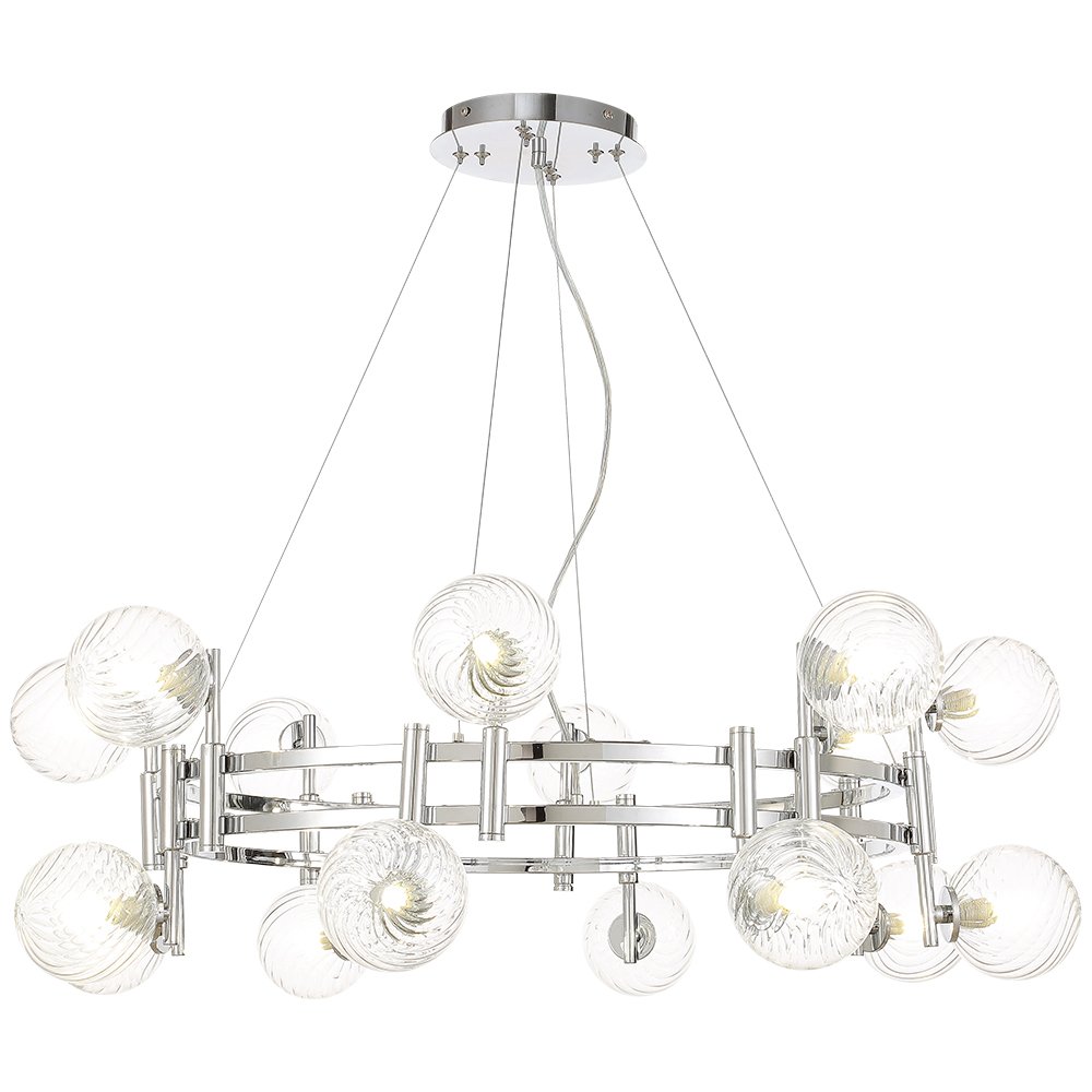 LUXURY SP16 CHROME Подвесная люстра Crystal Lux Luxury LUXURY SP16 CHROME