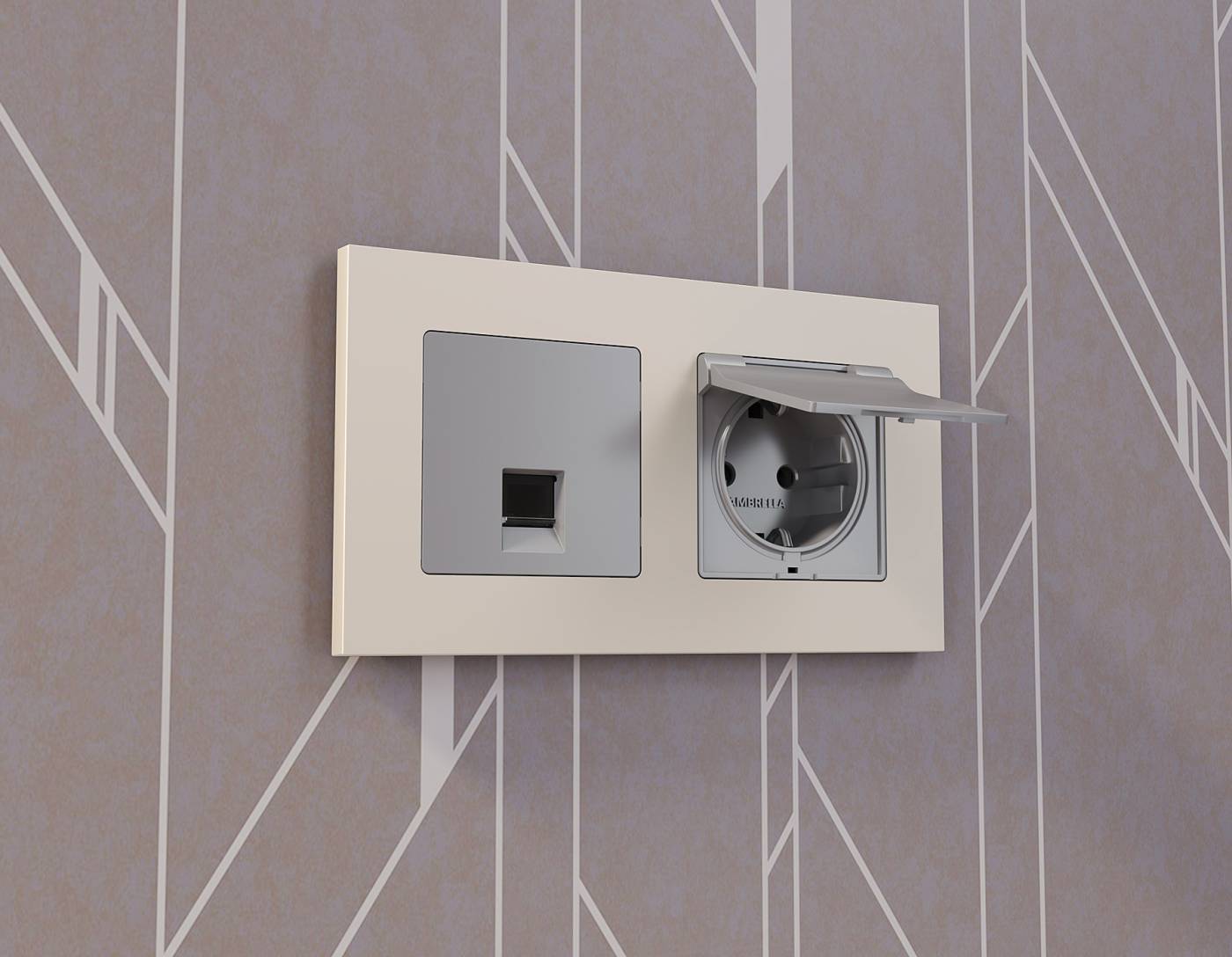 Рамка Ambrella Volt Qubi AF250332