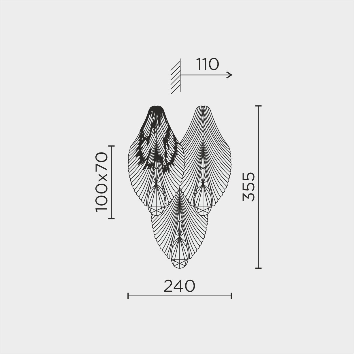 ML.6228.330 GD Бра настенное ML Modelux ML.6228.330 GD