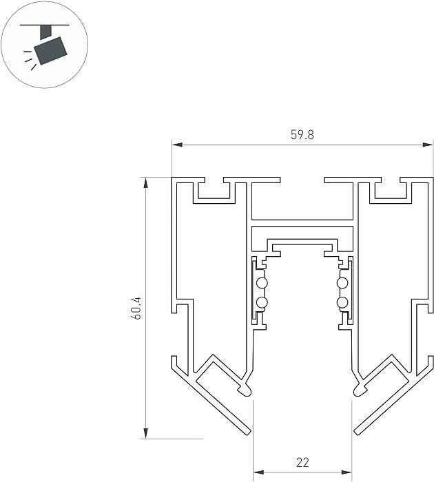 046702 Шинопровод Arlight Mag-Orient 046702