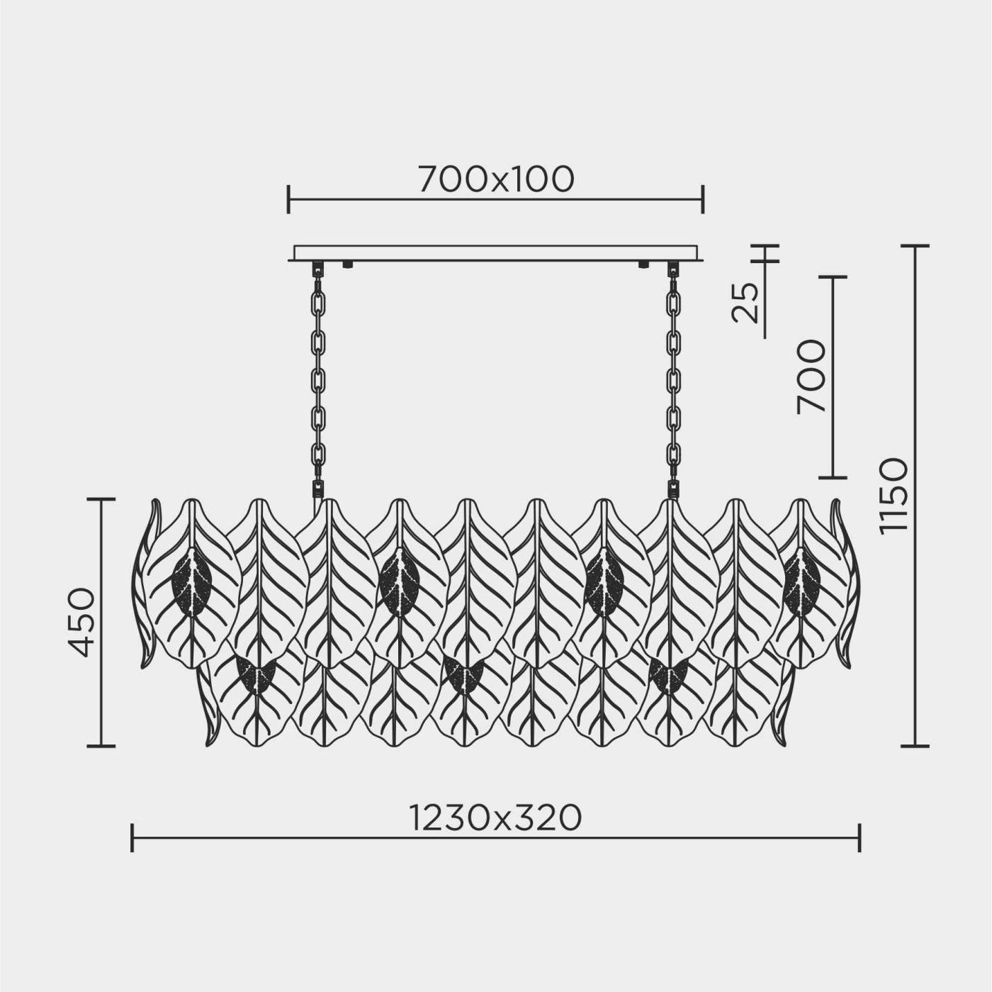 ML.6770.1230 GD Подвесная люстра ML Modelux ML.6770.1230 GD
