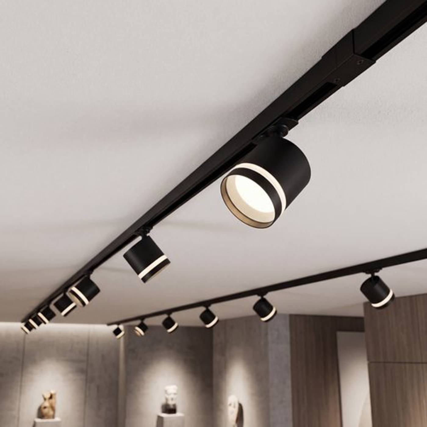 Трековый светильник Reluce 53001-9.3-001LD GX53 BK