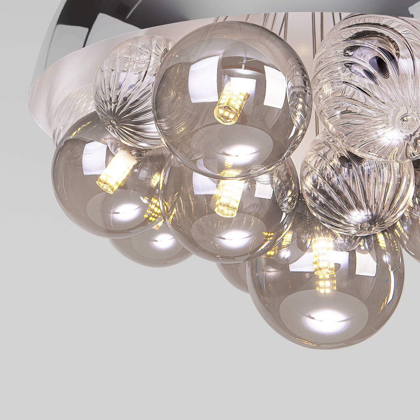 Подвесная люстра Eurosvet Anait 30178 хром Smart