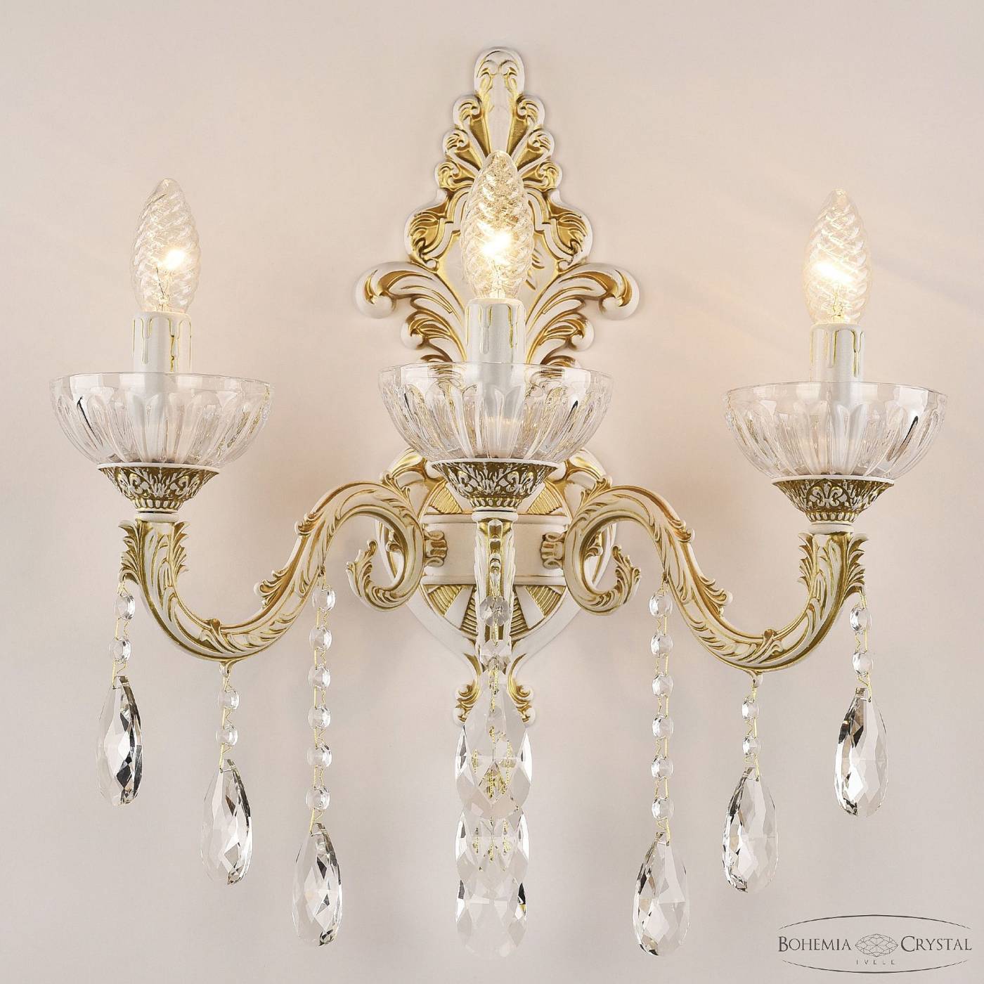 Настенное бра Bohemia AL7901 AL7901B15/3/175 B WMG P Clear/M-1H