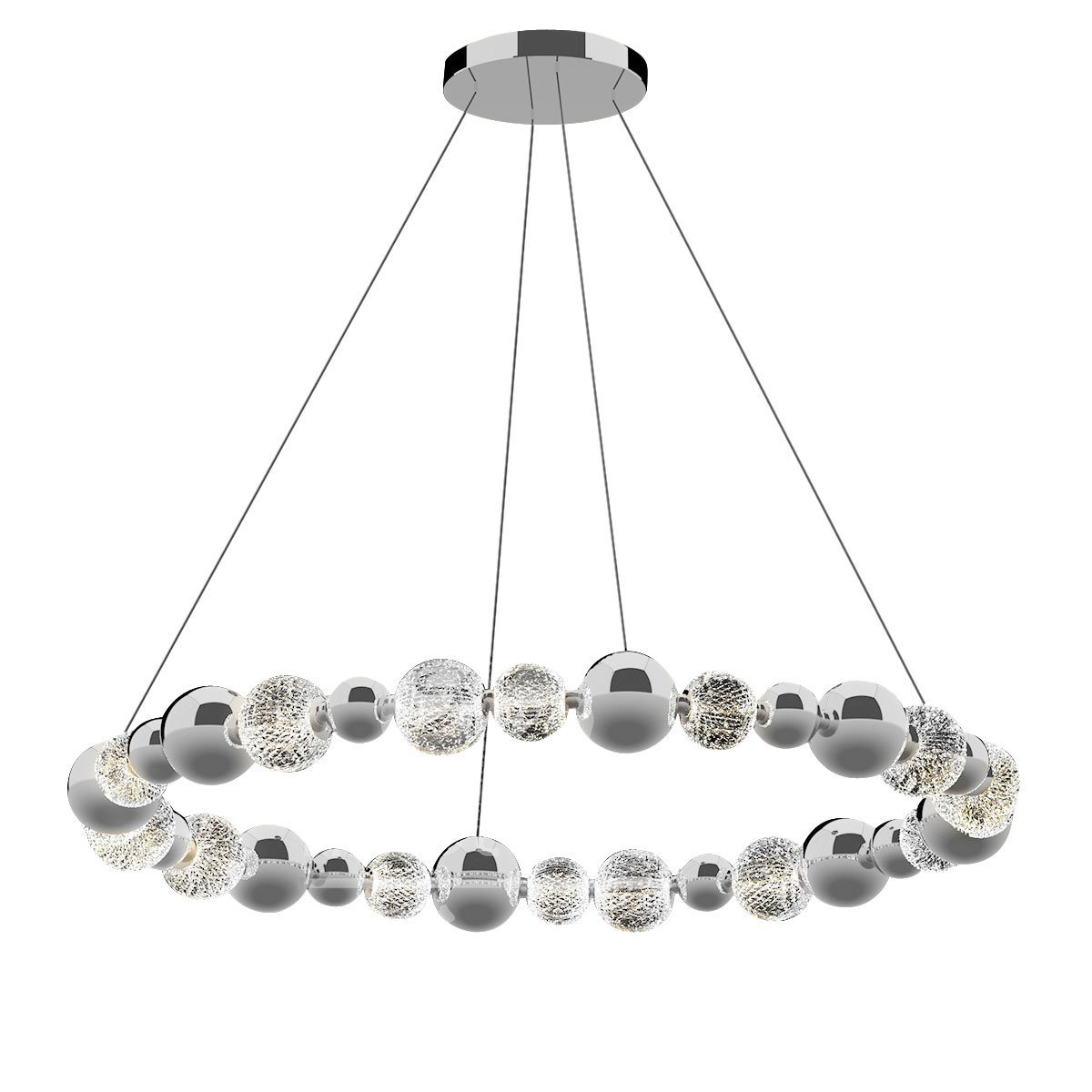 MD21001002-1F chrome Подвесная люстра Delight Collection Elliot Diamante MD21001002-1F chrome