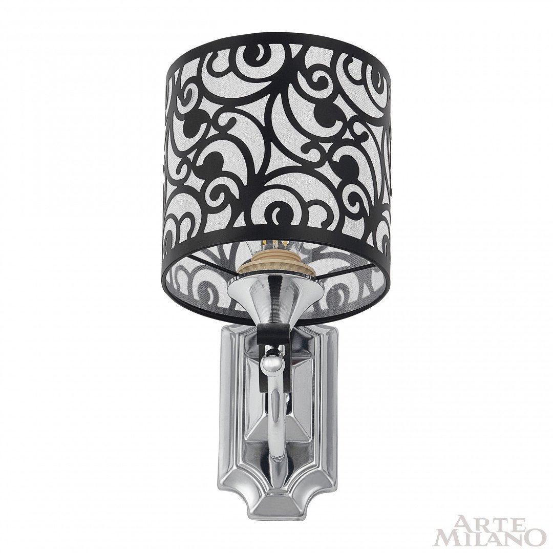 Настенное бра Arte Milano Florentia-4957 304957/1W Bk/Ni