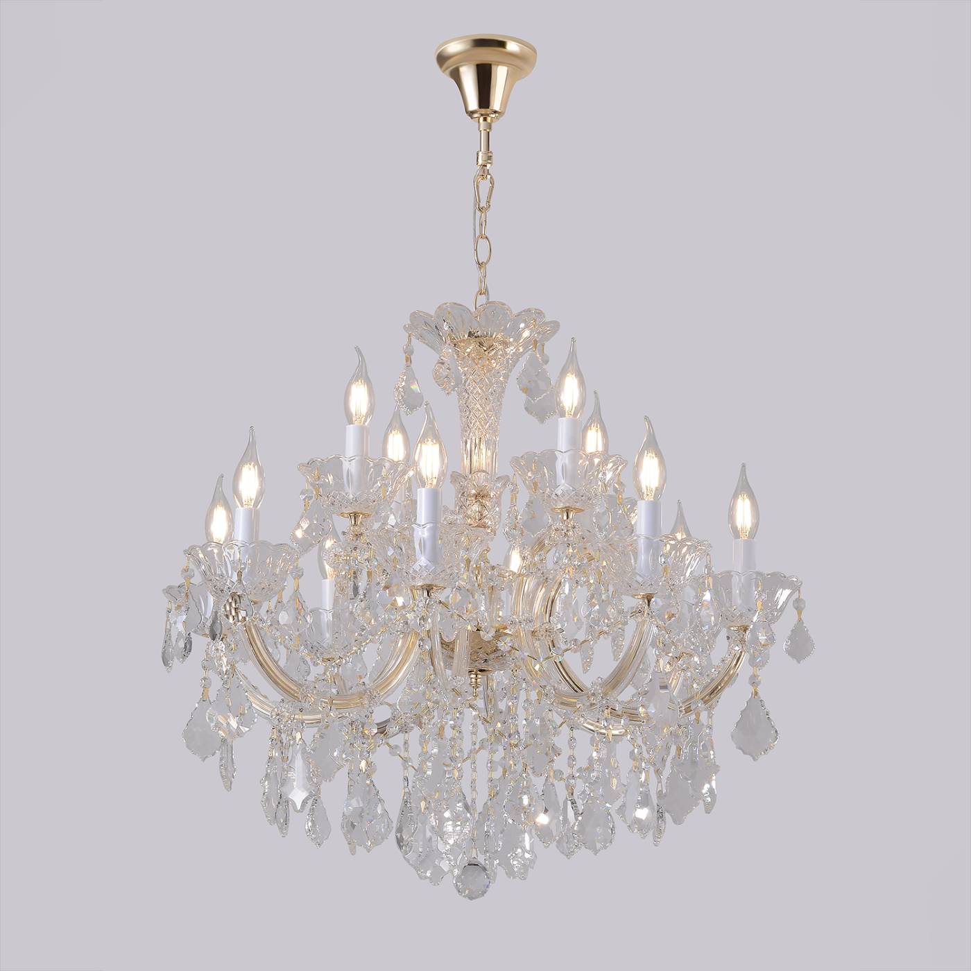 CRISTELLE SP8+4 GOLD Подвесная люстра CRISTELLE Crystal Lux CRISTELLE SP8+4 GOLD