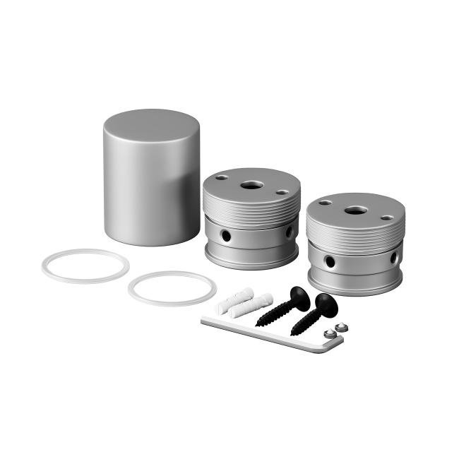 Набор для вертикального накладного монтажа Nemo D18 серебро Maytoni Круглый 360° 201150