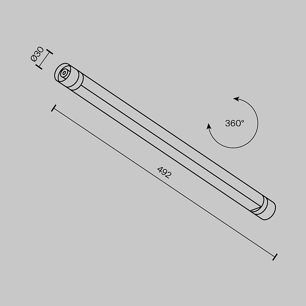 Трековый светильник Maytoni Basis C147CL-L500-12W3K-B