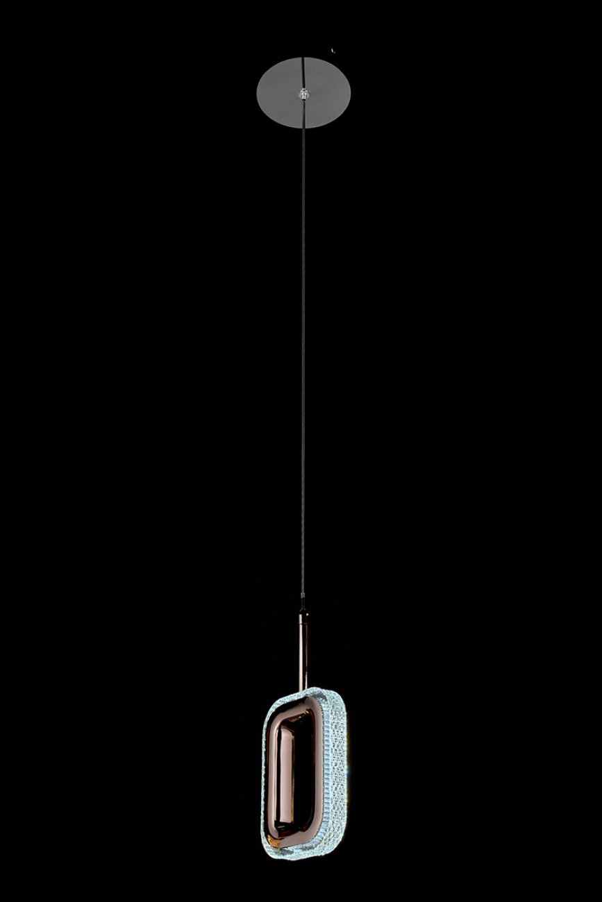 Светильник подвесной LEON Theona LE7701/1L Black Chrome