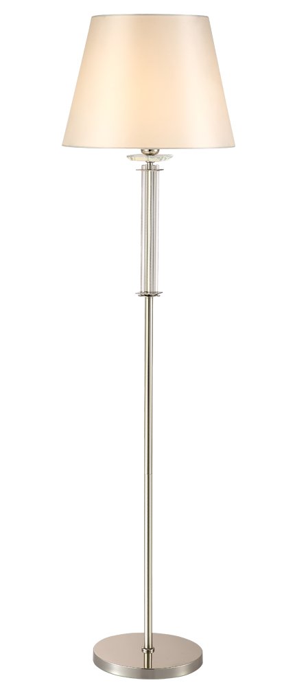 NICOLAS PT1 NICKEL/WHITE Торшер Crystal Lux Nicolas NICOLAS PT1 NICKEL/WHITE