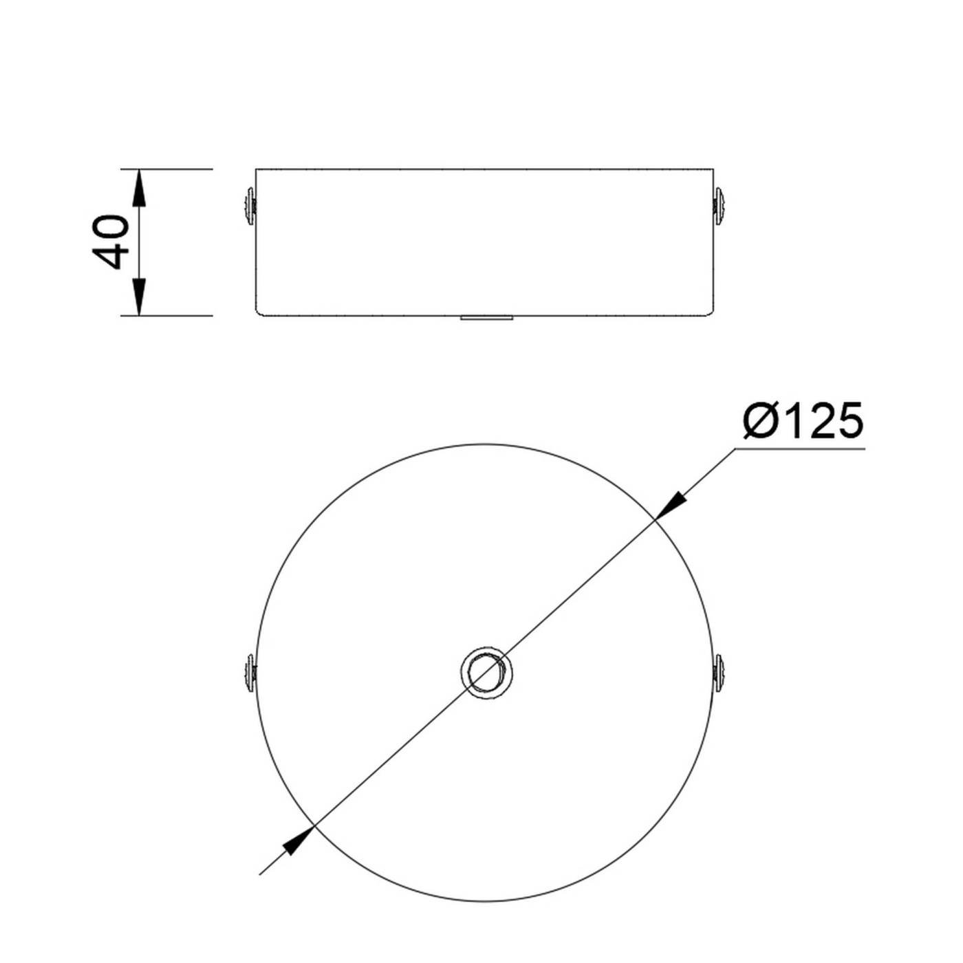 9357 Основание потолочное 1L MODULAR LIGHT FLORONES