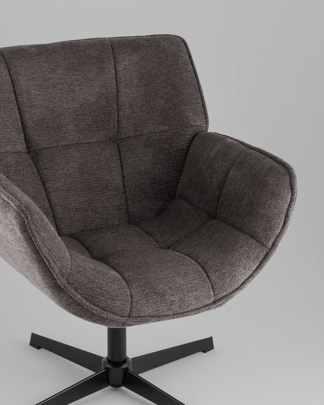 QH-8236KTC DA-97 dark grey Кресло Stool Group QH-8236KTC DA-97 dark grey