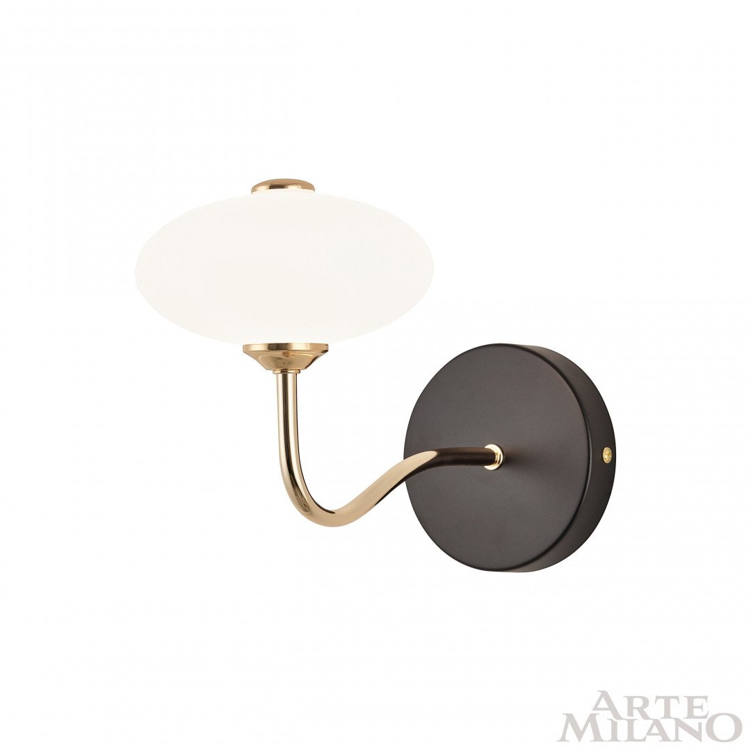 Настенное бра Arte Milano Neapol73908 273908/1B BK/GD