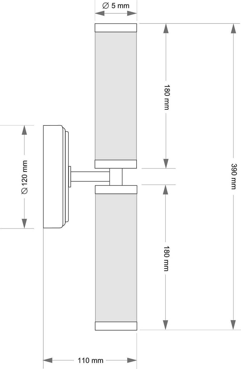 Настенное бра Kutek Saletto SAL-K-2(Z)
