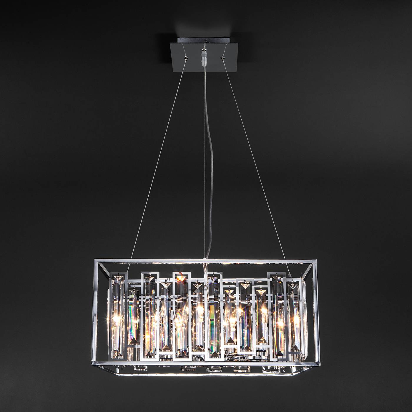 Подвесная хрустальная люстра Cella Bogates 312/6 Strotskis