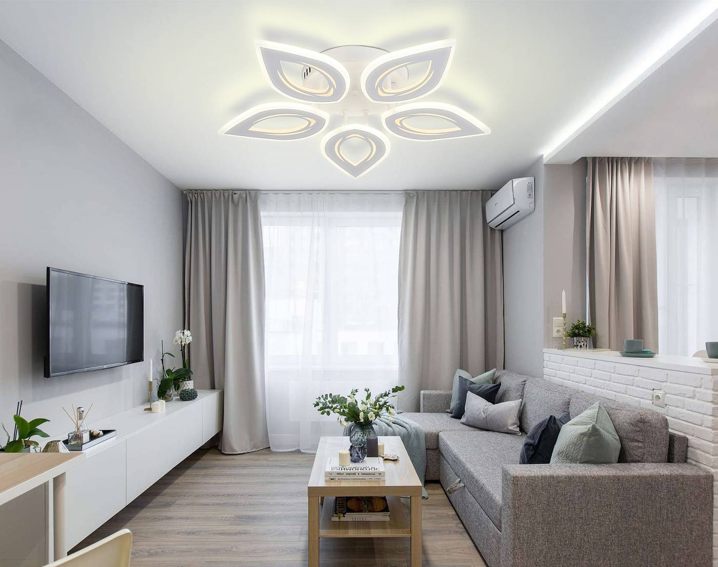 LED LAMPS 81123/5C Потолочная люстра Natali Kovaltseva Led Series 551 LED LAMPS 81123/5C