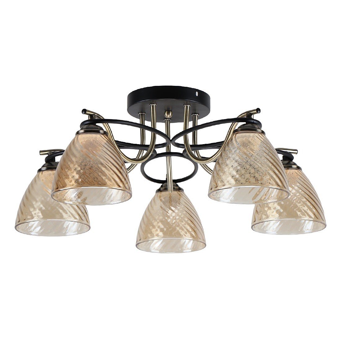 13115/5AB+MBK BR Потолочная люстра ЭкономСвет 13115 13115/5AB+MBK BR