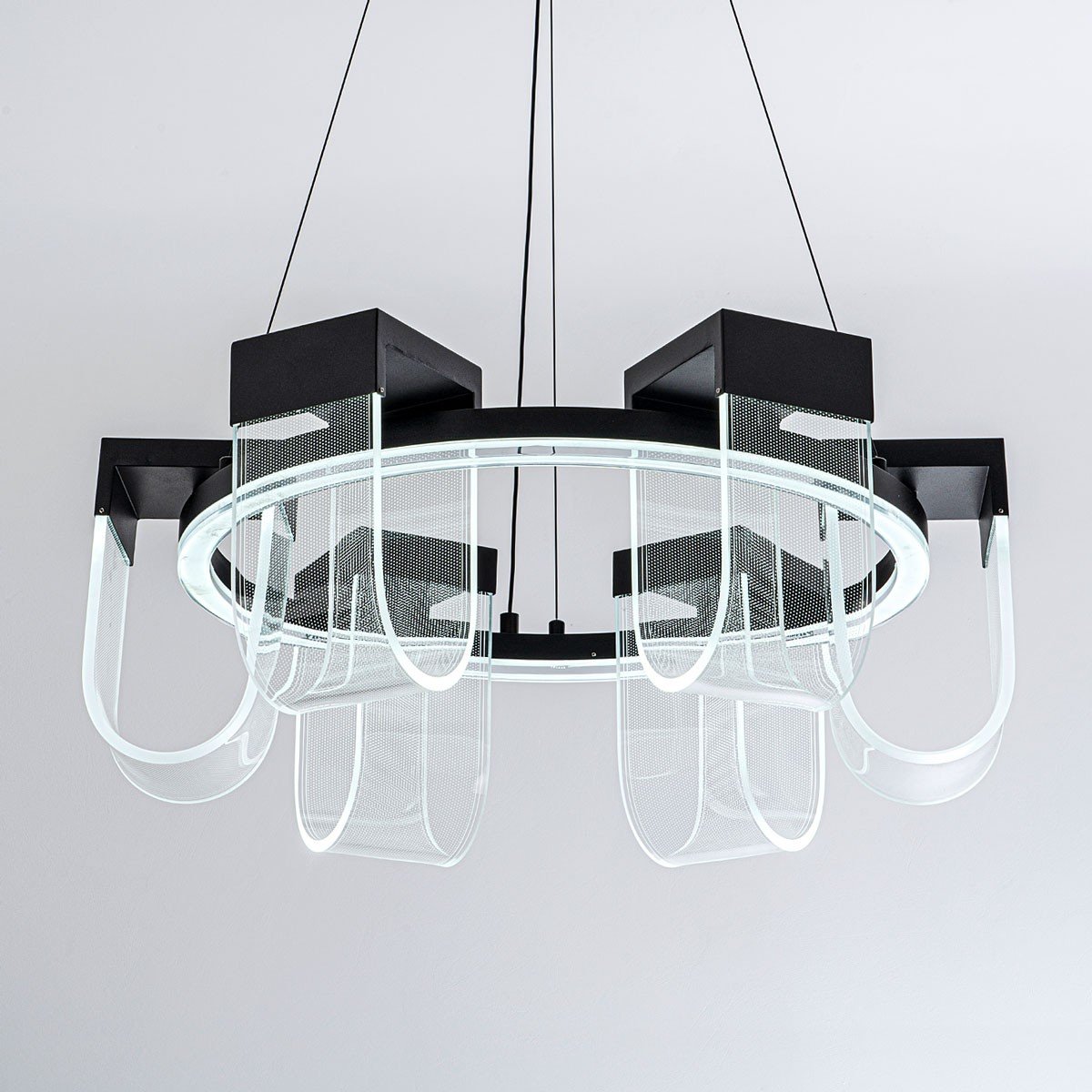 L7707-600 BK Подвесная люстра L LED4U L7707-600 BK