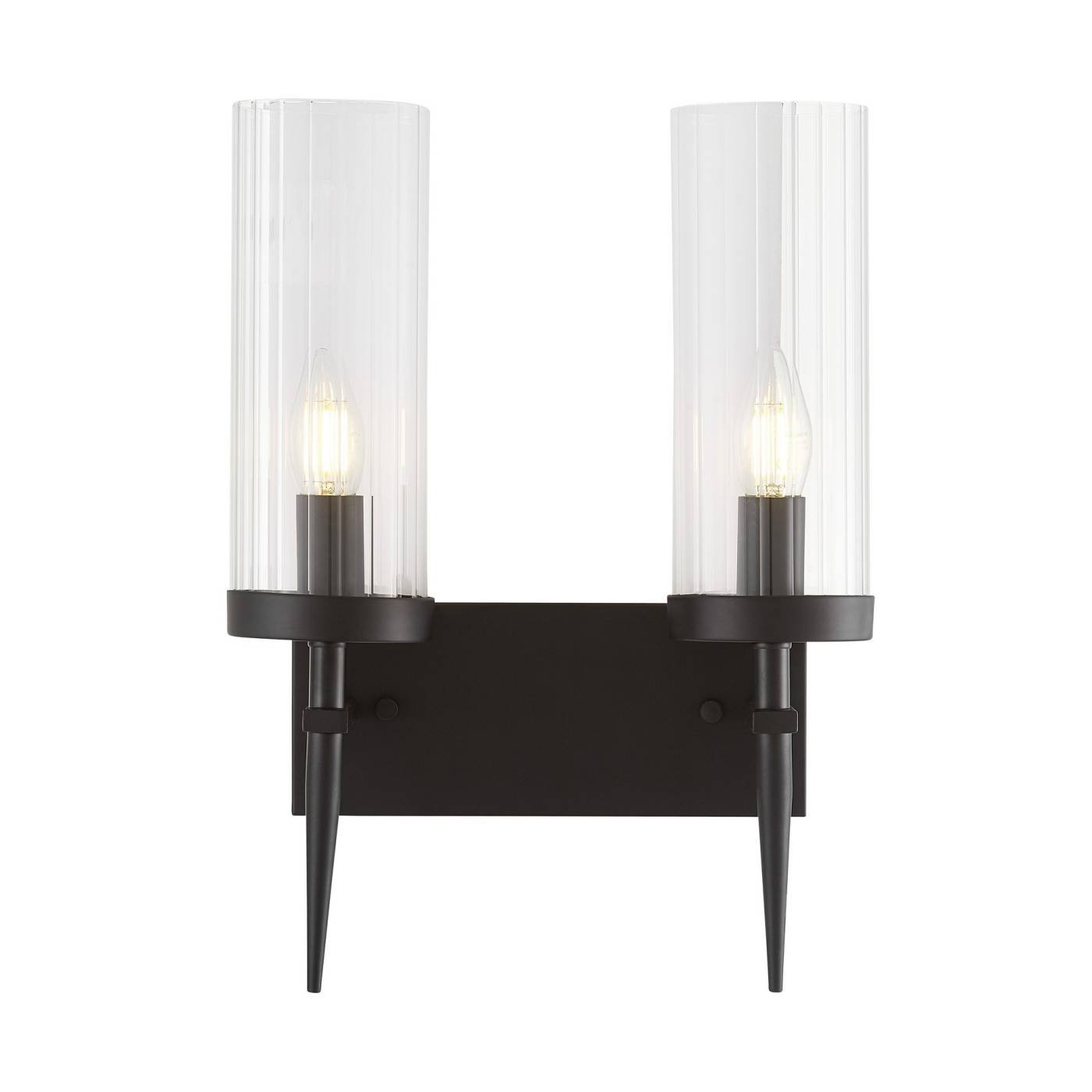 LDW 8022-2 BK+PR Настенное бра Lumina Deco Moratti LDW 8022-2 BK+PR