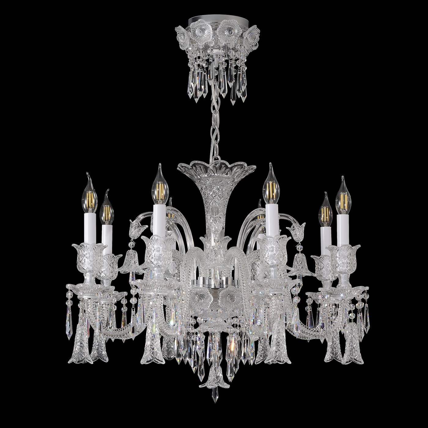 VERSAILLES SP8 CHROME Подвесная люстра VERSAILLES Crystal Lux VERSAILLES SP8 CHROME