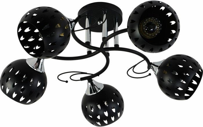 Потолочная люстра 01314-0.3-05 BK+CR