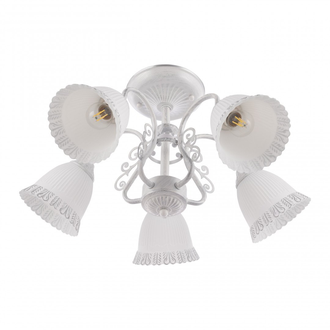 340800/5 WT+SL Потолочная люстра Arte Milano Am340800 340800/5 WT+SL